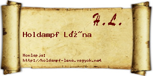 Holdampf Léna névjegykártya